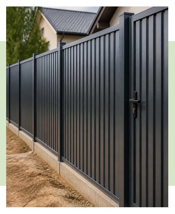 Забор из профнастила С21 в Мытищах по цене от 2996 р. | ЗаборЭксеперт-Мтщ